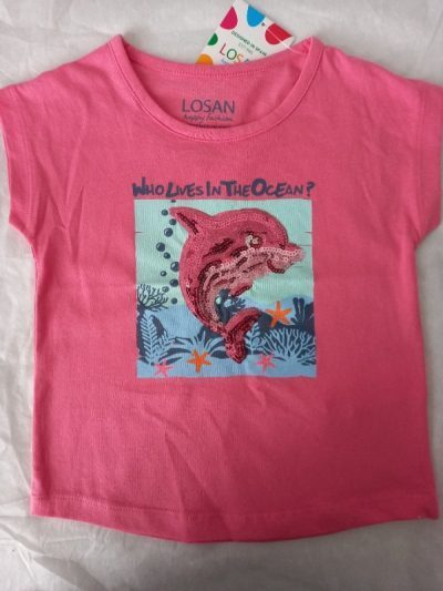 MAJICA KRATEK ROKAV- delfinček