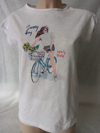 MAJICA KRATEK ROKAV - kolesarka Losan